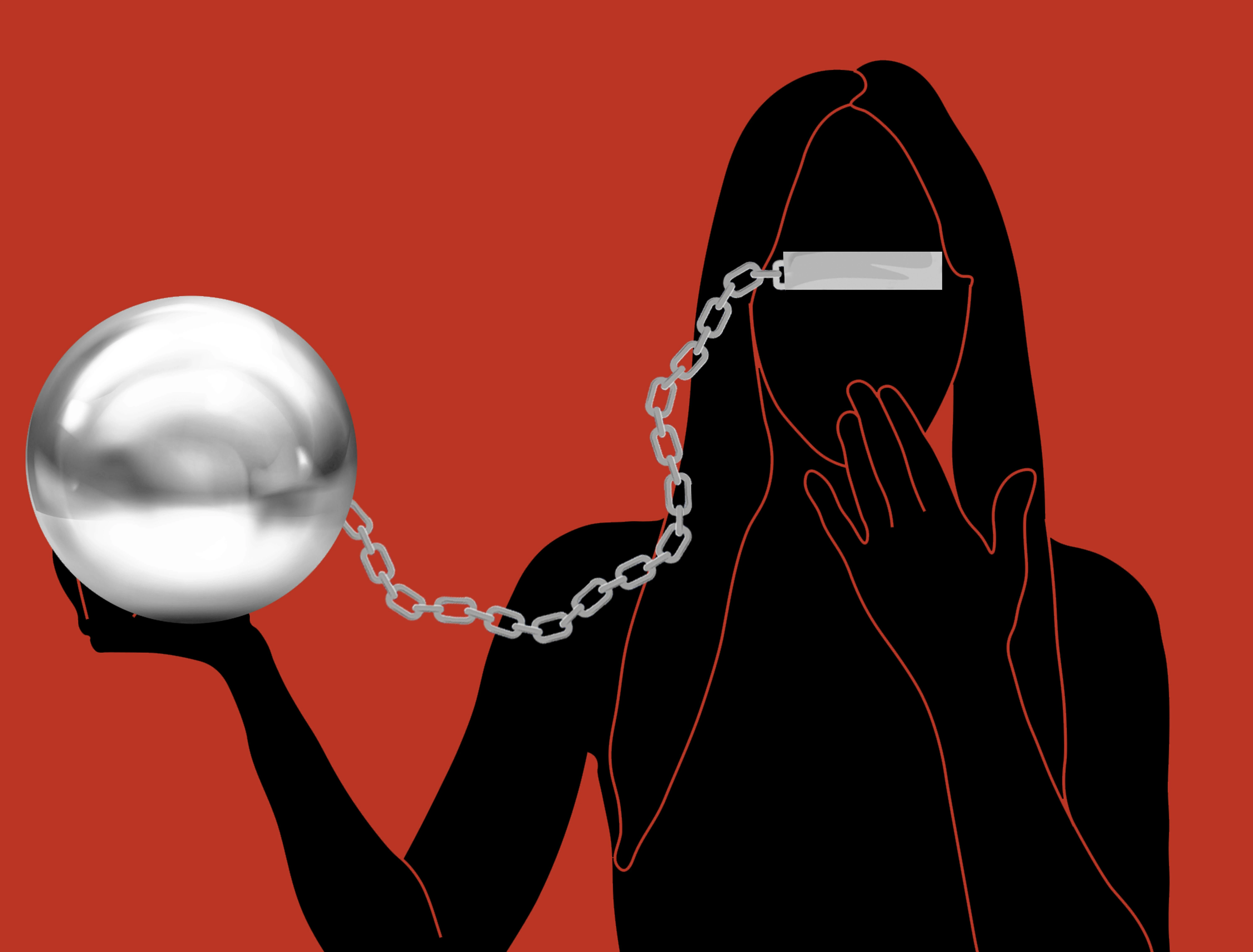 Dictatorship Concept With Metallic Ball